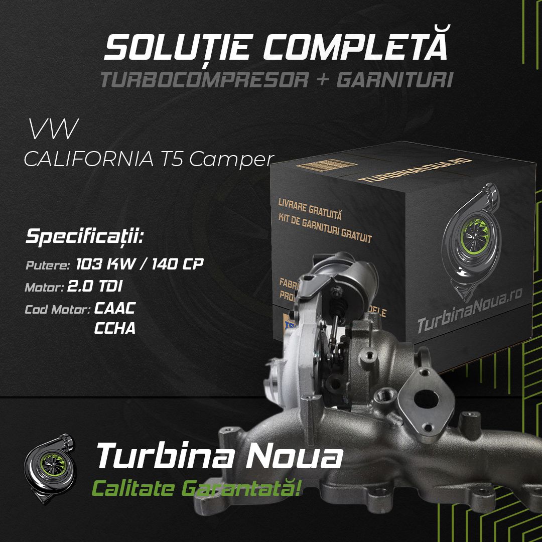 Turbina VW CALIFORNIA T5 Camper 2.0 TDI 103 KW / 140 CP Noua - Image 2
