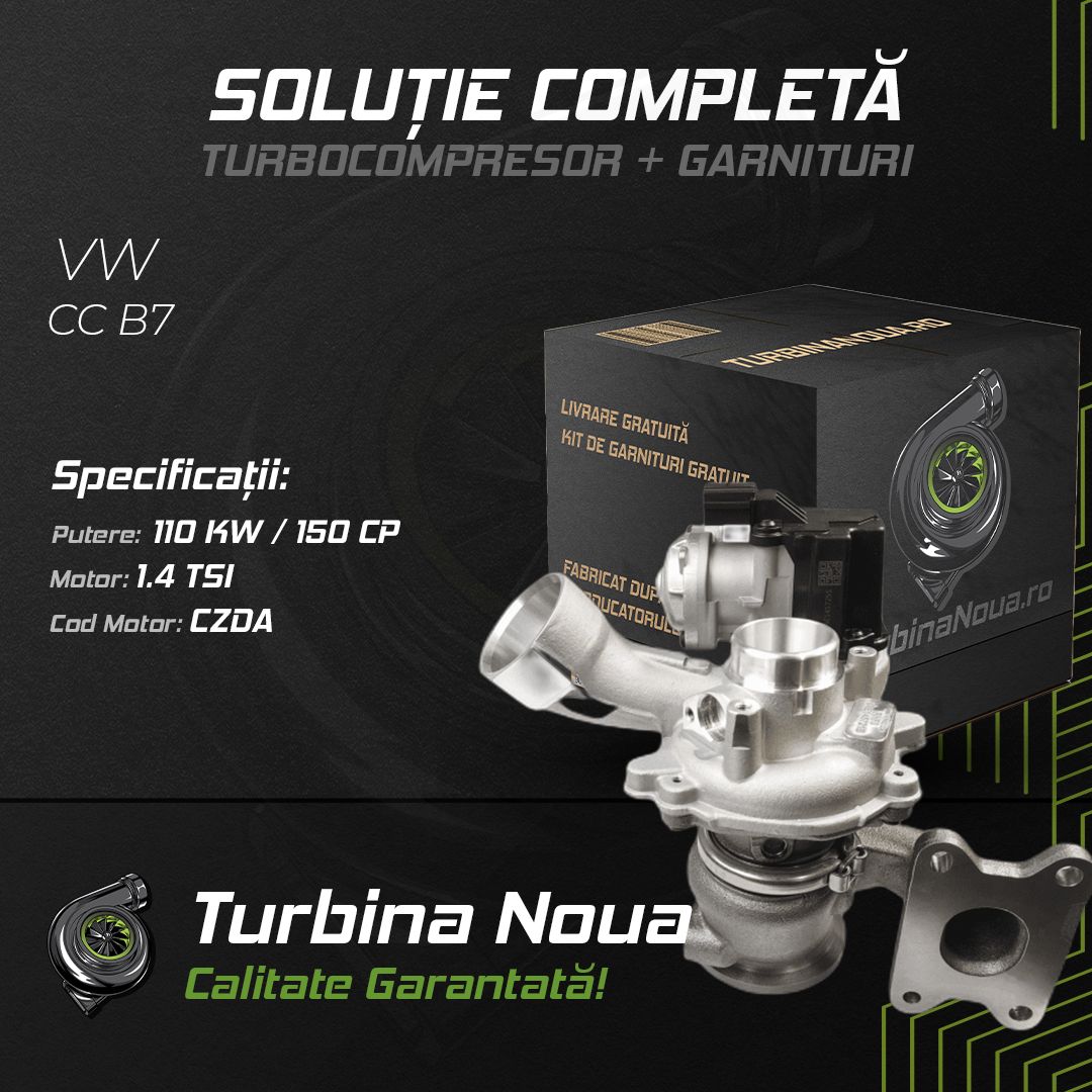Turbina VW CC B7 1.4 TSI 110 KW / 150 CP Noua - Image 2