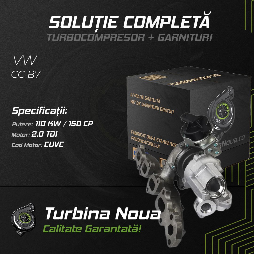 Turbina VW CC B7 2.0 TDI 110 KW / 150 CP Noua - Image 2