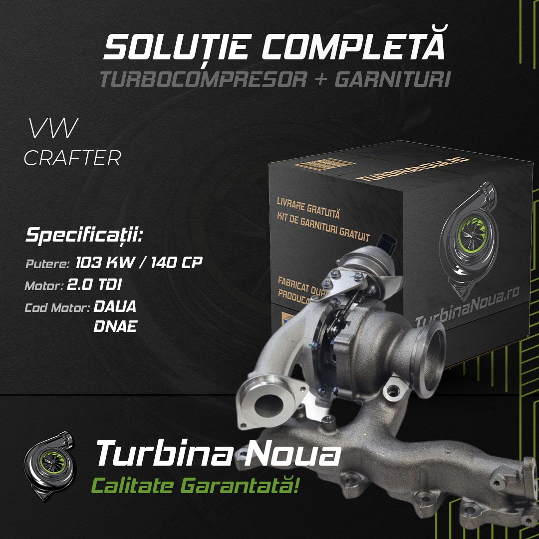 Turbina VW CRAFTER 2.0 TDI 103 KW / 140 CP Noua - Image 2