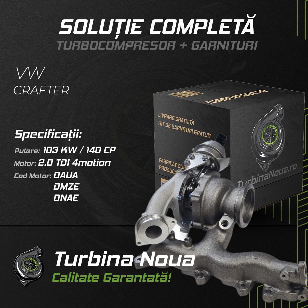 Turbina VW CRAFTER 2.0 TDI 4motion 103 KW / 140 CP Noua - Image 2