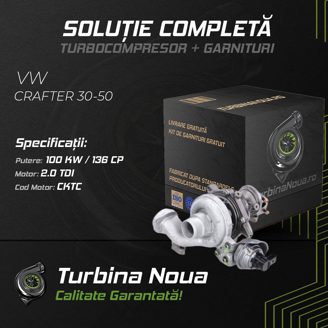 Turbina VW CRAFTER 30-50 2.0 TDI 100 KW / 136 CP Noua - Image 2