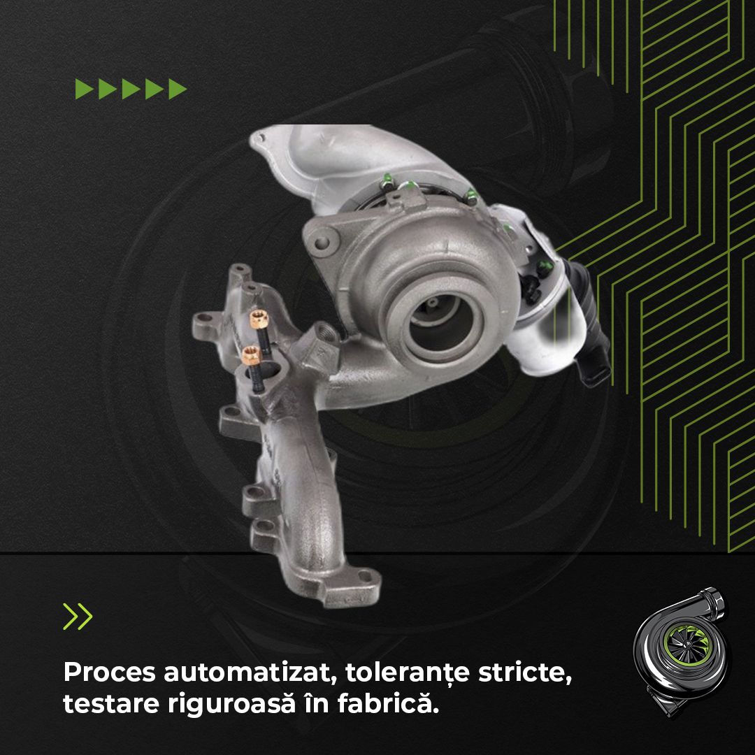 Turbina VW GOLF PLUS V 1.6 TDI 66 KW / 90 CP Noua - Image 4
