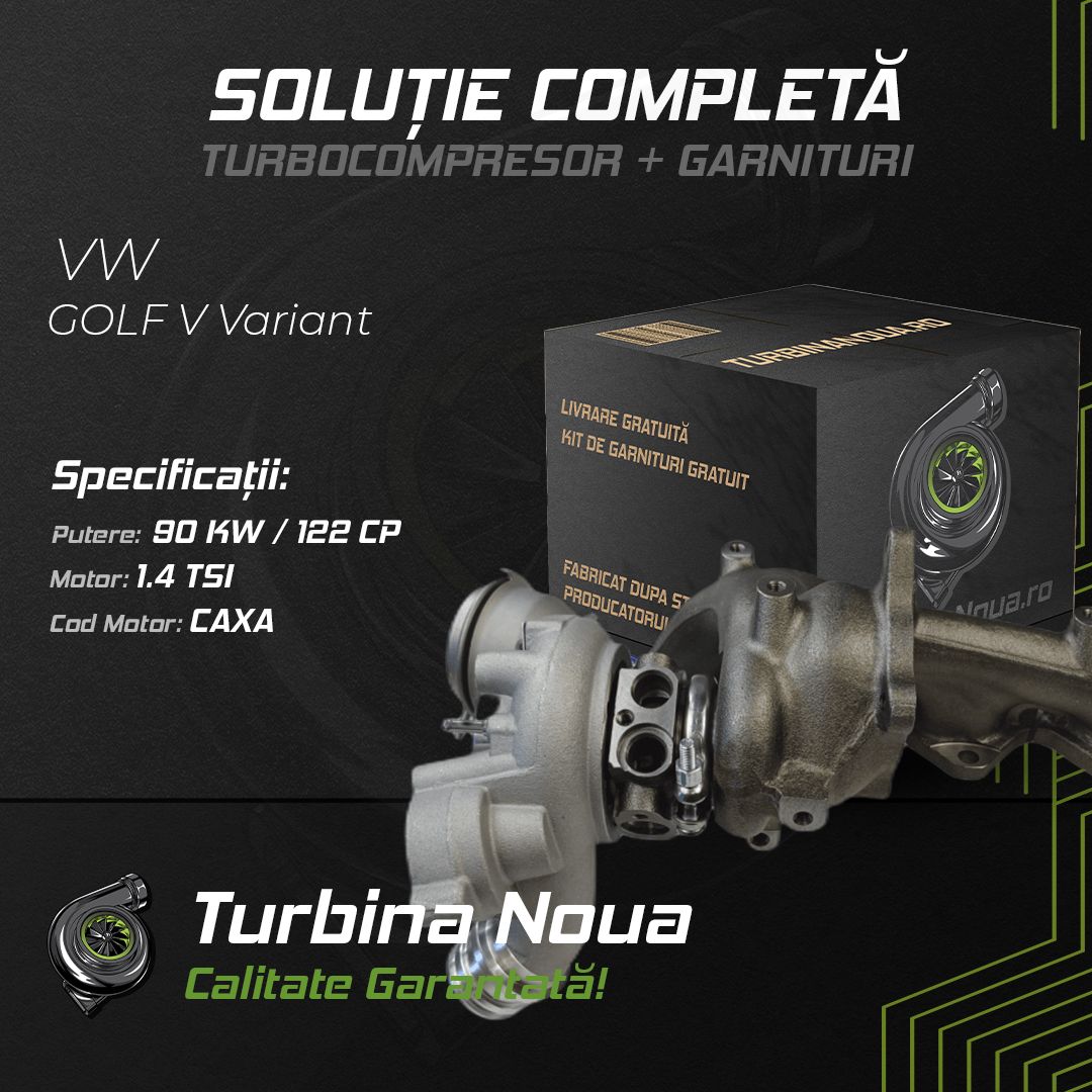 Turbina VW GOLF V Variant 1.4 TSI 90 KW / 122 CP Noua - Image 2