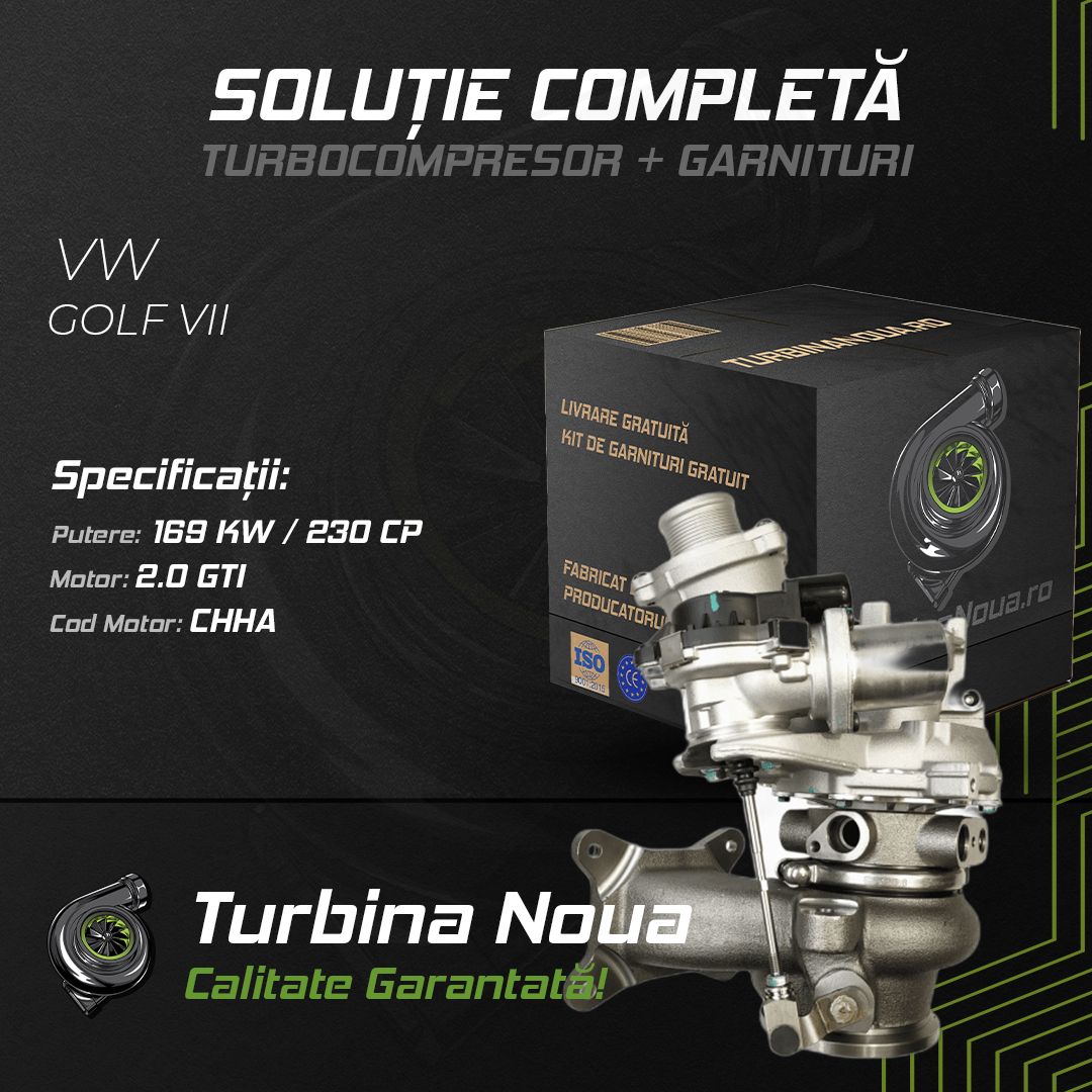 Turbina VW GOLF VII 2.0 GTI 169 KW / 230 CP Noua - Image 2