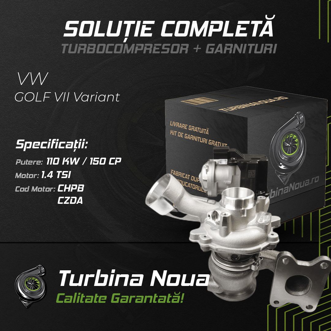 Turbina VW GOLF VII Variant 1.4 TSI 110 KW / 150 CP Noua - Image 2