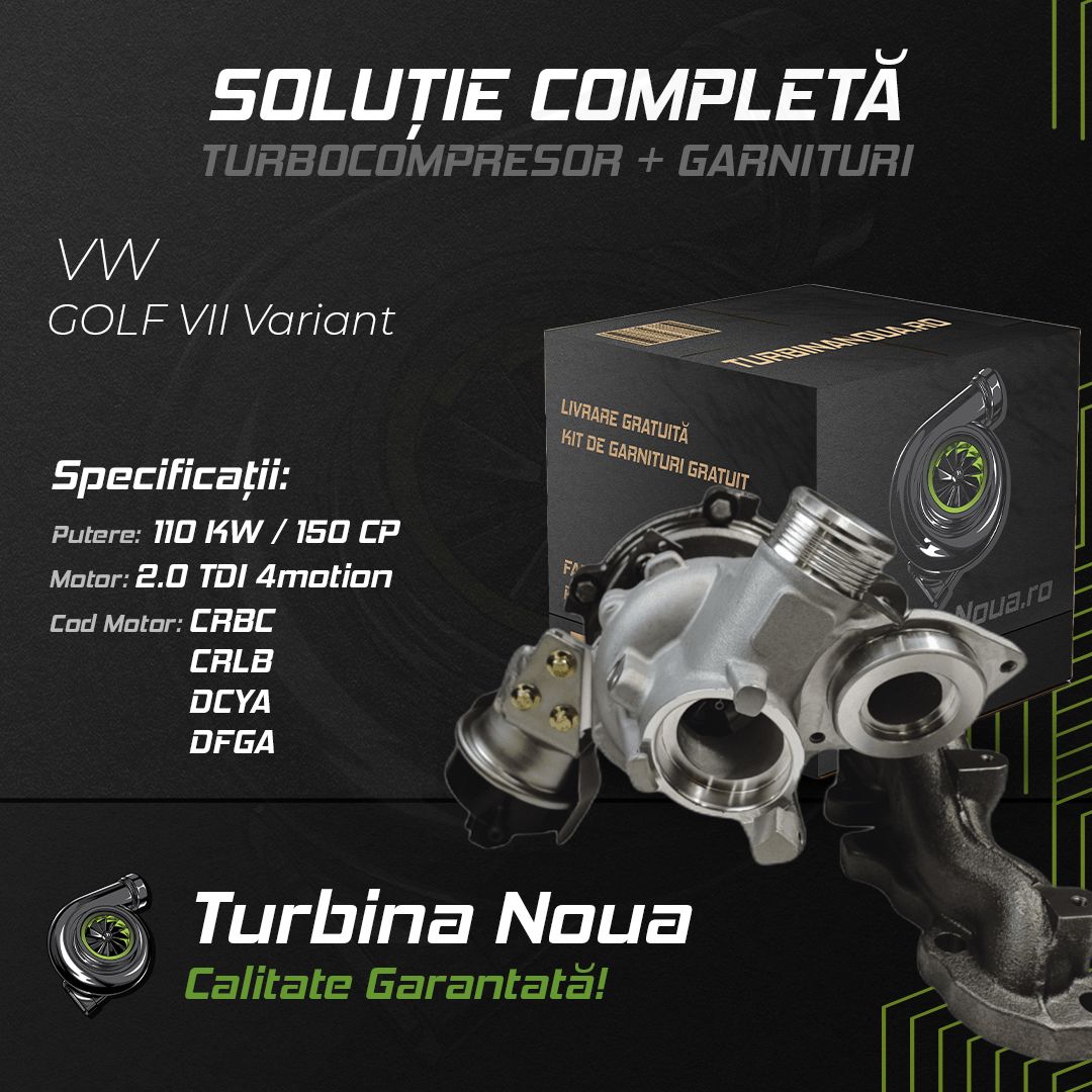 Turbina VW GOLF VII Variant 2.0 TDI 4motion 110 KW / 150 CP Noua - Image 2