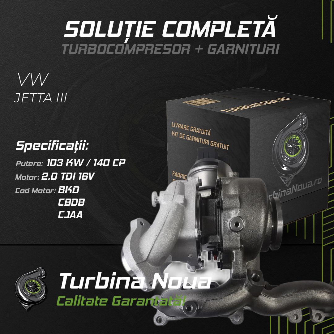 Turbina VW JETTA III 2.0 TDI 16V 103 KW / 140 CP Noua - Image 2