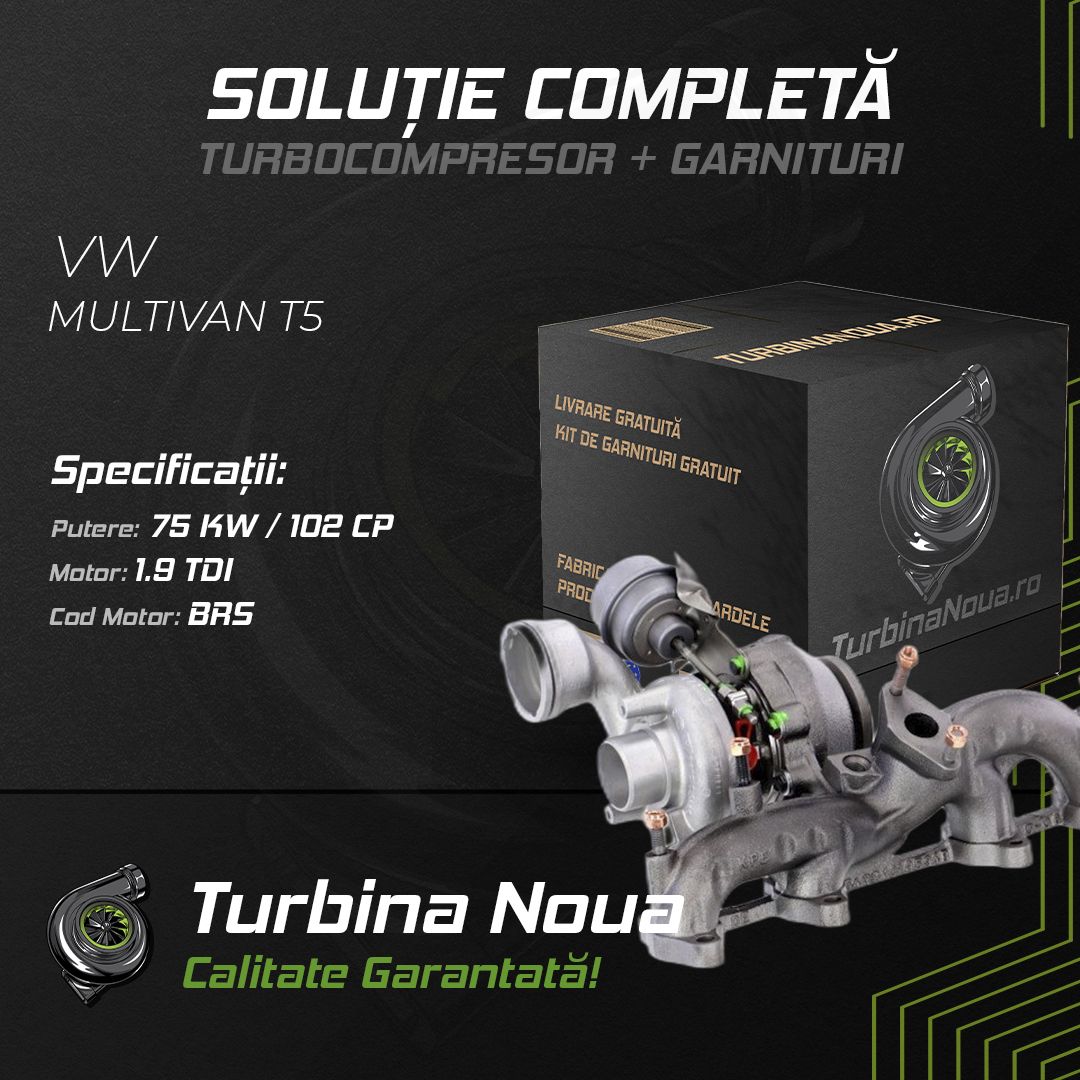 Turbina VW MULTIVAN T5 1.9 TDI 75 KW / 102 CP Noua - Image 2