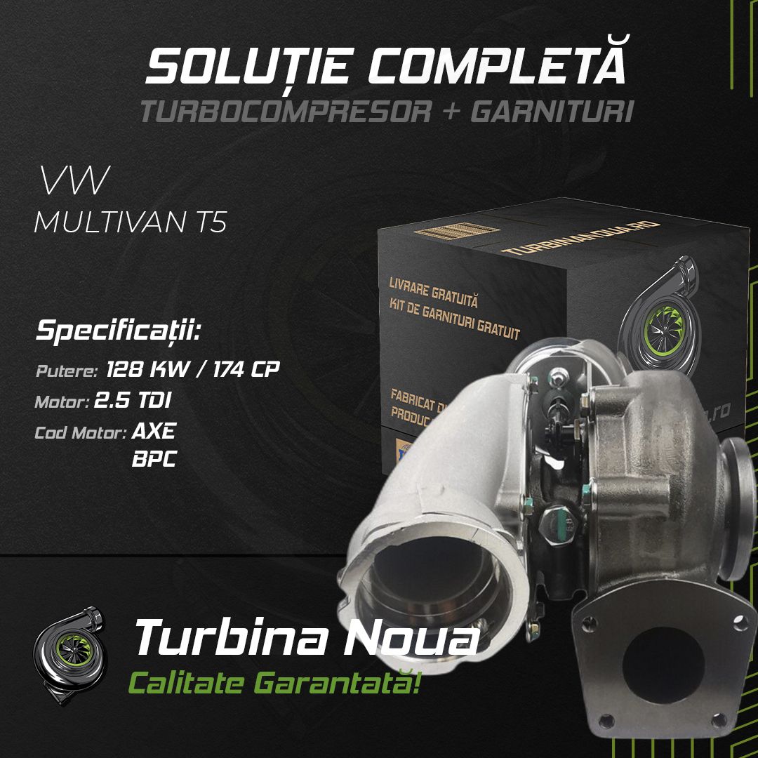 Turbina VW MULTIVAN T5 2.5 TDI 128 KW / 174 CP Noua - Image 2