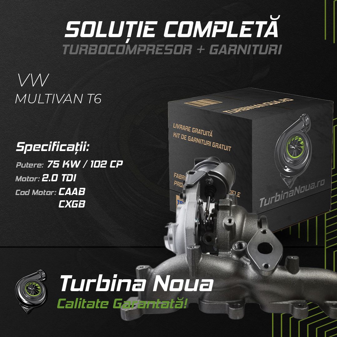 Turbina VW MULTIVAN T6 2.0 TDI 75 KW / 102 CP Noua - Image 2