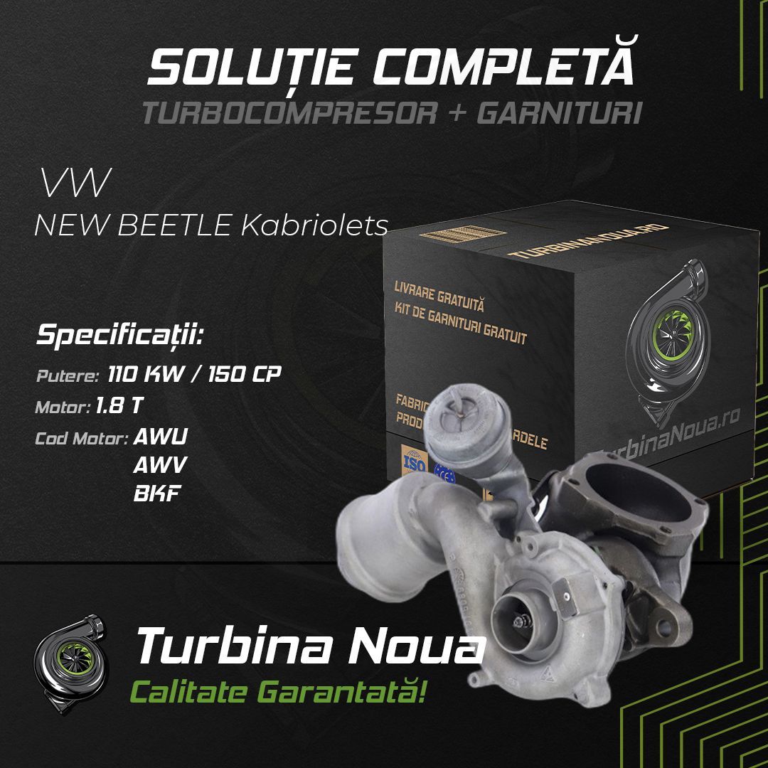 Turbina VW NEW BEETLE Kabriolets 1.8 T 110 KW / 150 CP Noua - Image 2