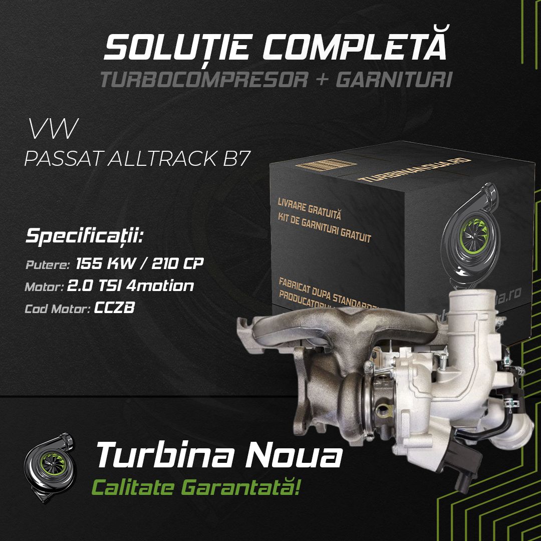Turbina VW PASSAT ALLTRACK B7 2.0 TSI 4motion 155 KW / 210 CP Noua - Image 2