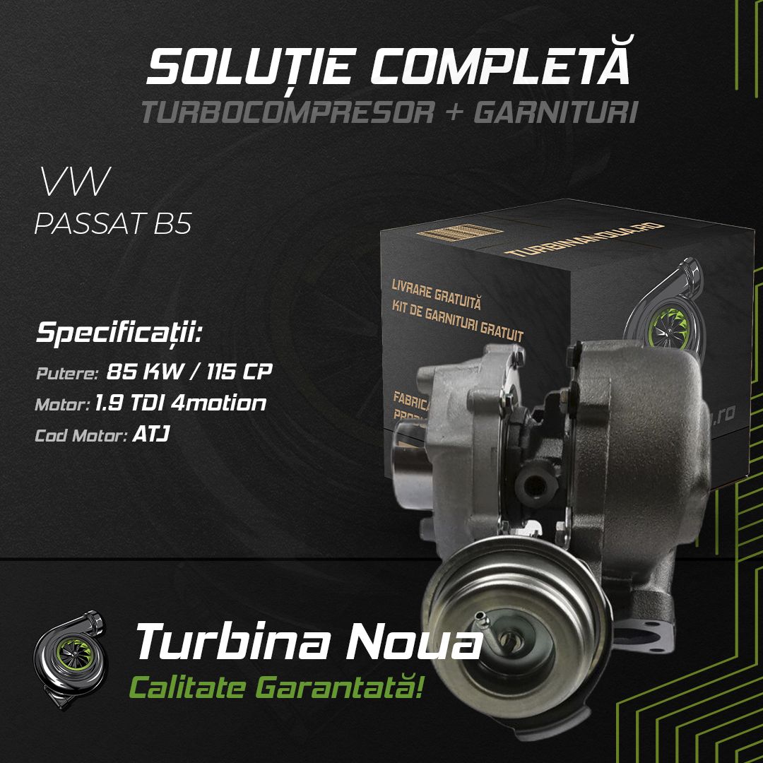 Turbina VW PASSAT B5 1.9 TDI 4motion 85 KW / 115 CP Noua - Image 2