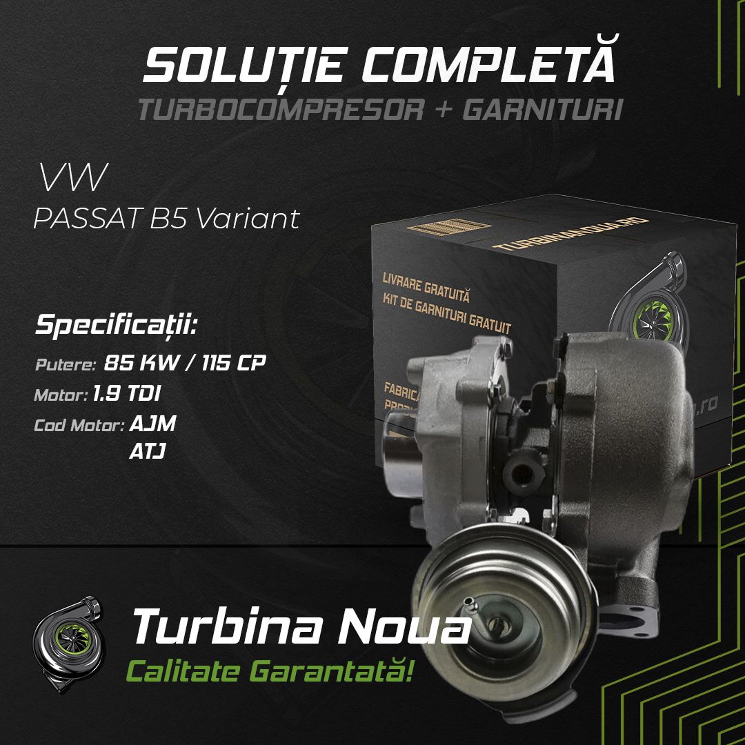 Turbina VW PASSAT B5 Variant 1.9 TDI 85 KW / 115 CP Noua - Image 2