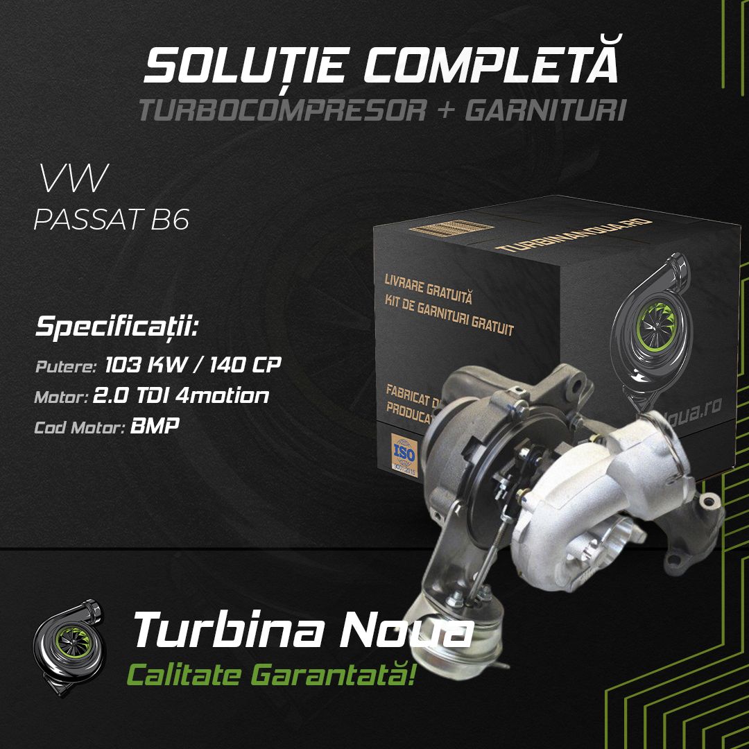Turbina VW PASSAT B6 2.0 TDI 4motion 103 KW / 140 CP Noua - Image 2