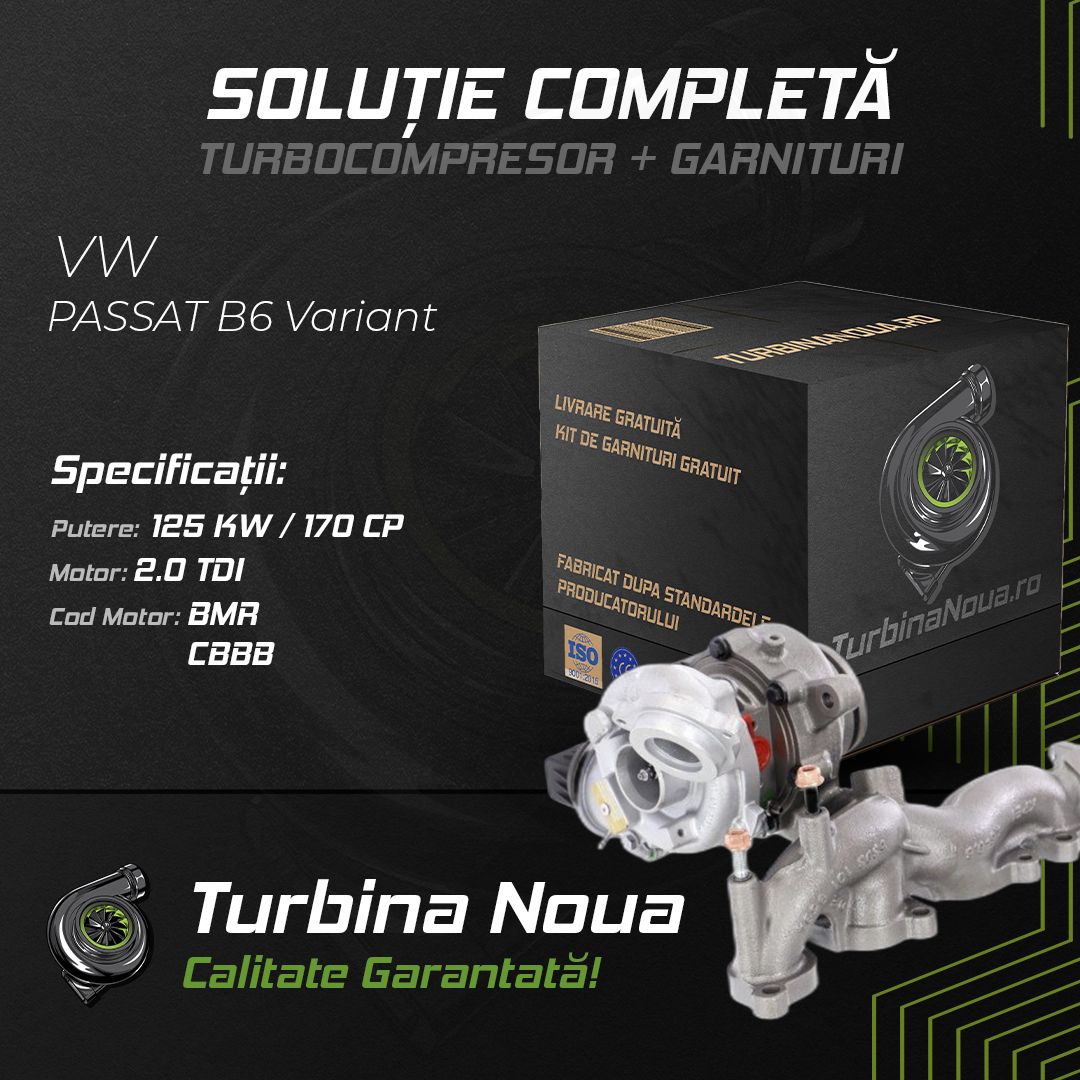 Turbina VW PASSAT B6 Variant 2.0 TDI 125 KW / 170 CP Noua - Image 2