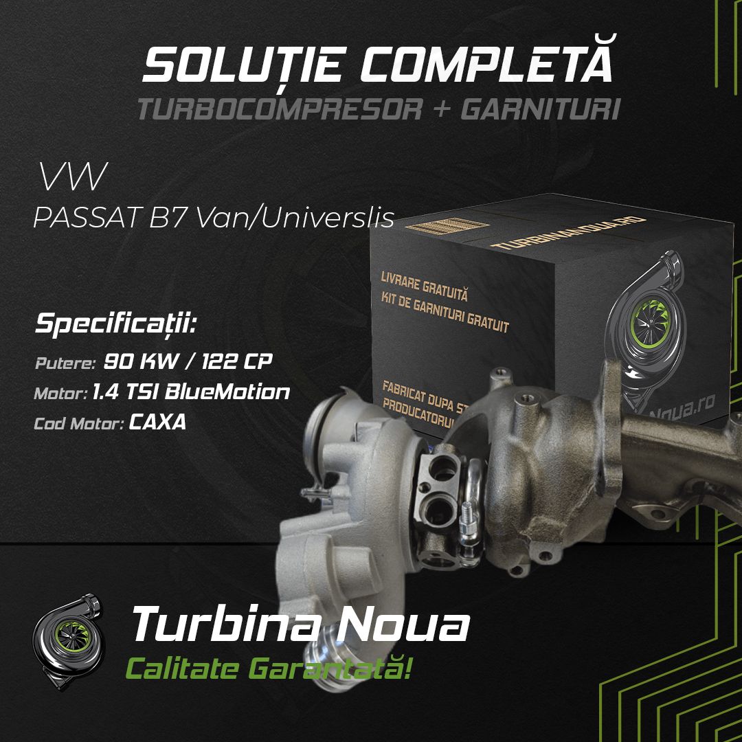 Turbina VW PASSAT B7 Van/Universlis 1.4 TSi BlueMotion 90 KW / 122 CP Noua - Image 2