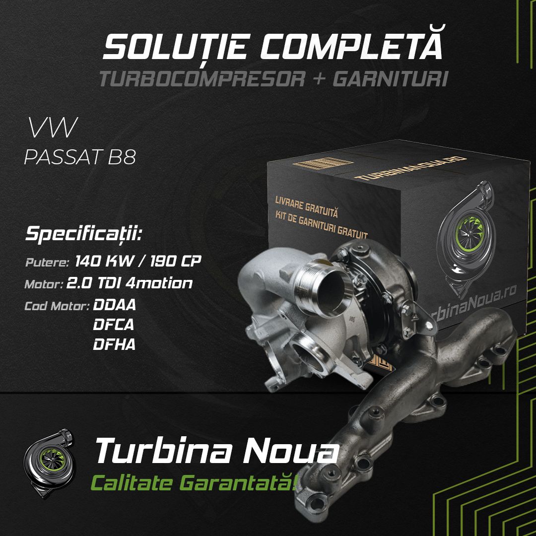 Turbina VW PASSAT B8 2.0 TDI 4motion 140 KW / 190 CP Noua - Image 2
