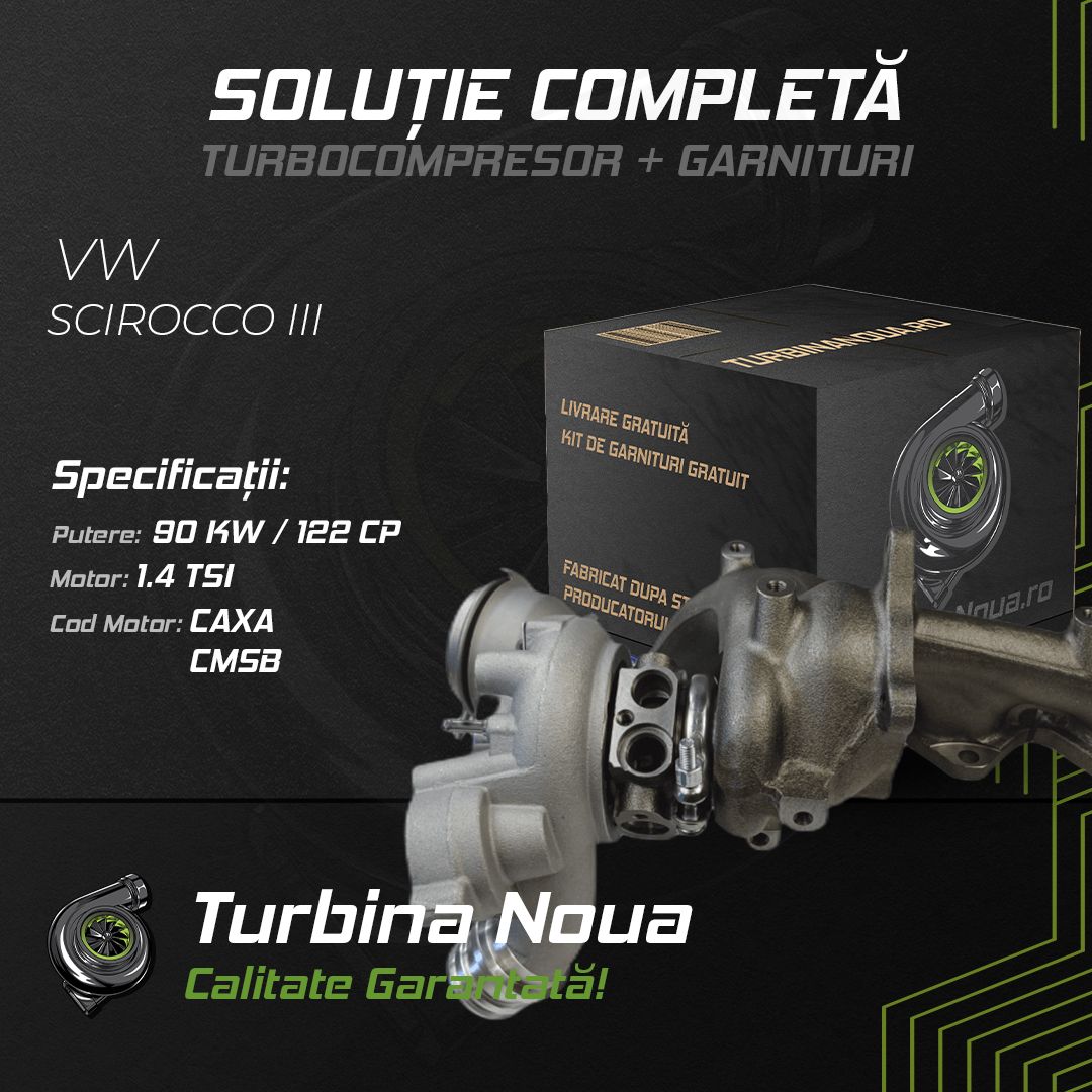 Turbina VW SCIROCCO III 1.4 TSI 90 KW / 122 CP Noua - Image 2
