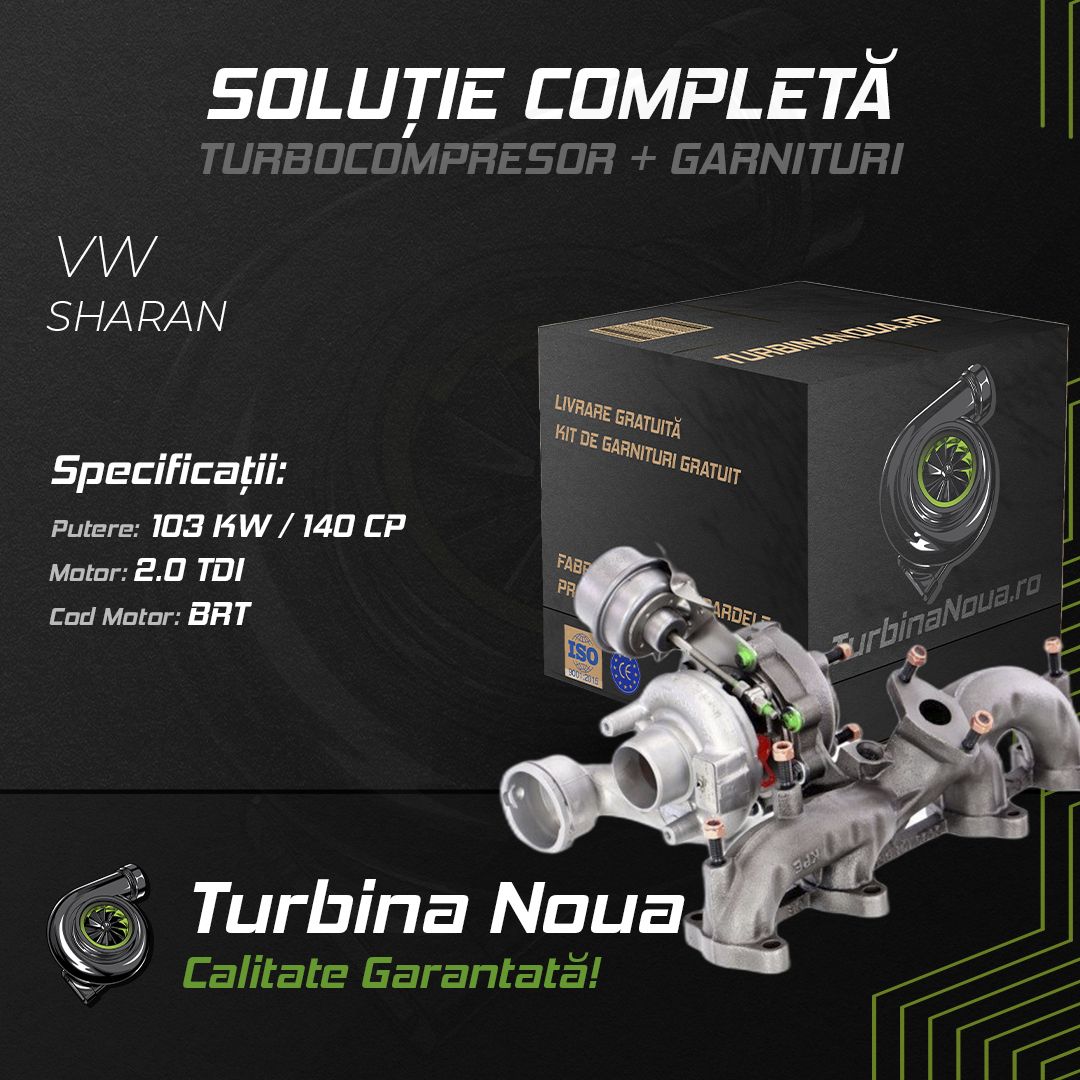 Turbina VW SHARAN 2.0 TDI 103 KW / 140 CP Noua - Image 2