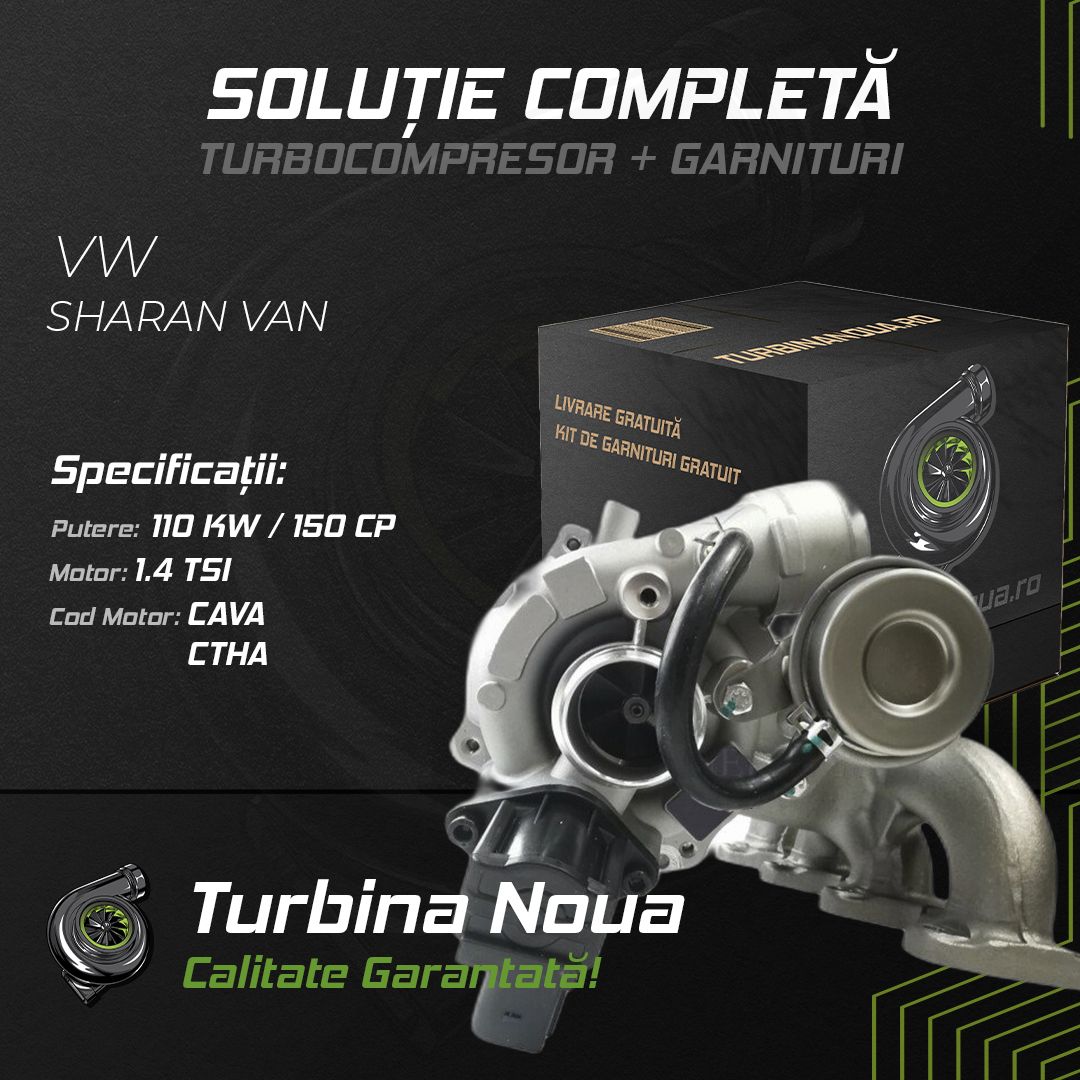Turbina VW SHARAN VAN 1.4 TSI 110 KW / 150 CP Noua - Image 2