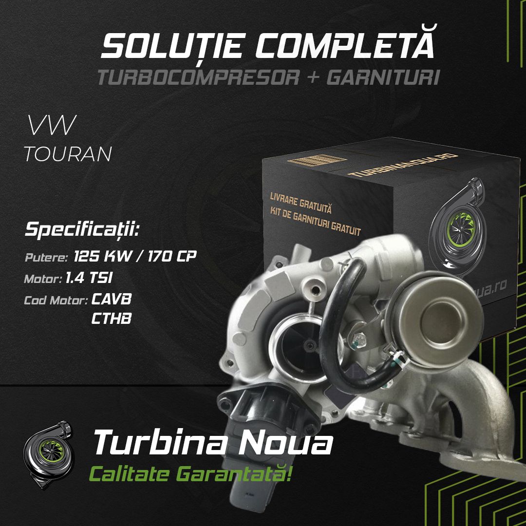 Turbina VW TOURAN 1.4 TSI 125 KW / 170 CP Noua - Image 2