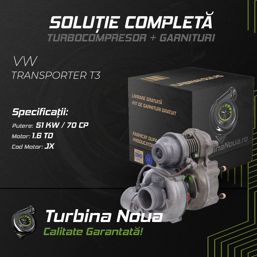 Turbina VW TRANSPORTER T3 1.6 TD 51 KW / 70 CP Noua - Image 2