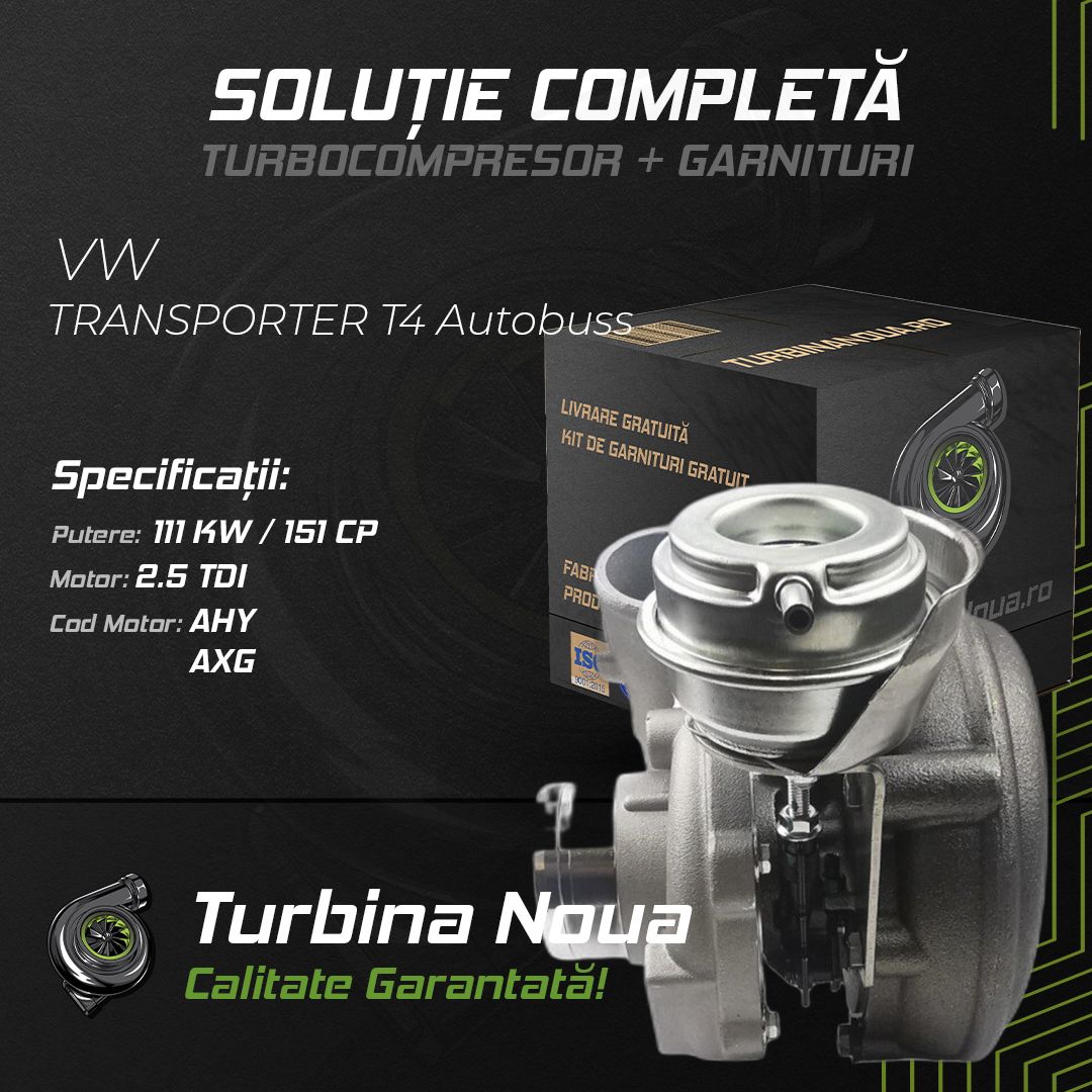 Turbina VW TRANSPORTER T4 Autobuss 2.5 TDI 111 KW / 151 CP Noua - Image 2