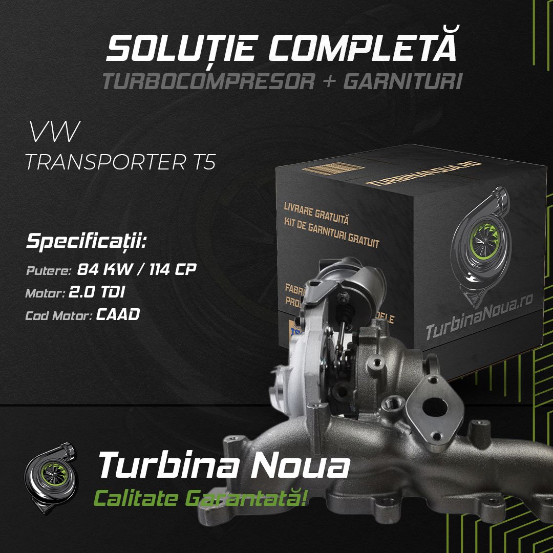 Turbina VW TRANSPORTER T5 2.0 TDI 84 KW / 114 CP Noua - Image 2