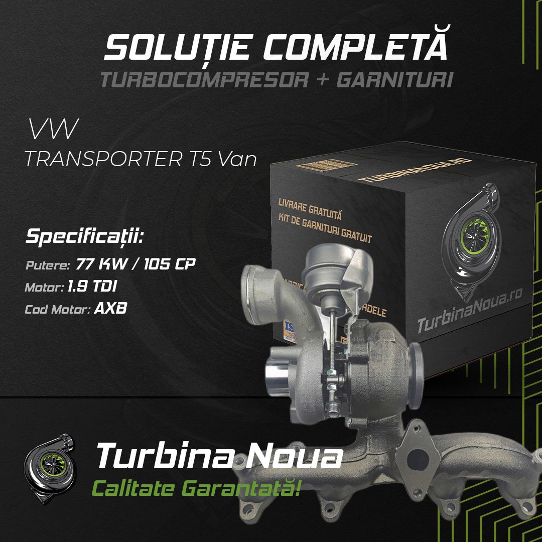 Turbina VW TRANSPORTER T5 Van 1.9 TDI 77 KW / 105 CP Noua - Image 2