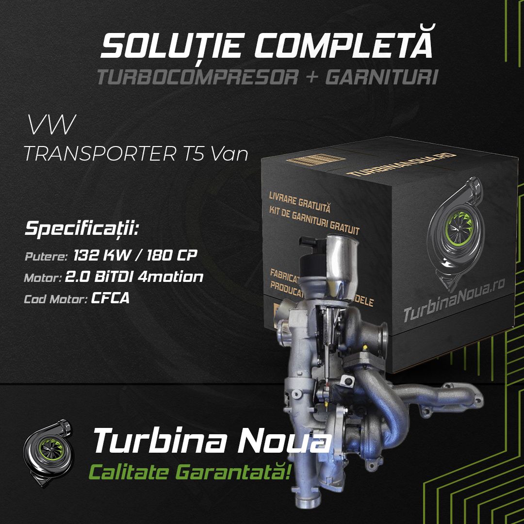 Turbina VW TRANSPORTER T5 Van 2.0 BiTDI 4motion 132 KW / 180 CP Noua - Image 2