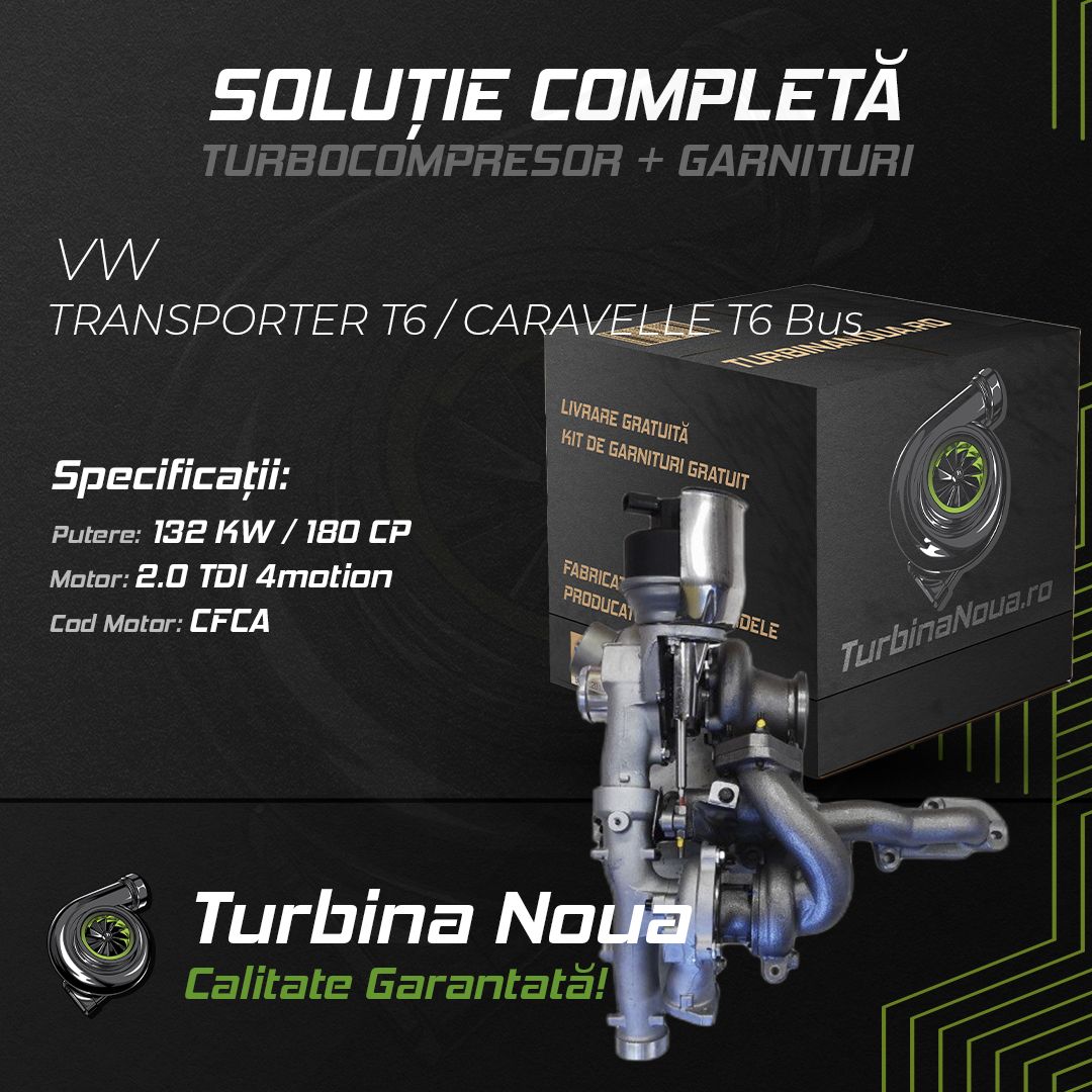 Turbina VW TRANSPORTER T6 / CARAVELLE T6 Bus 2.0 TDI 4motion 132 KW / 180 CP Noua - Image 2