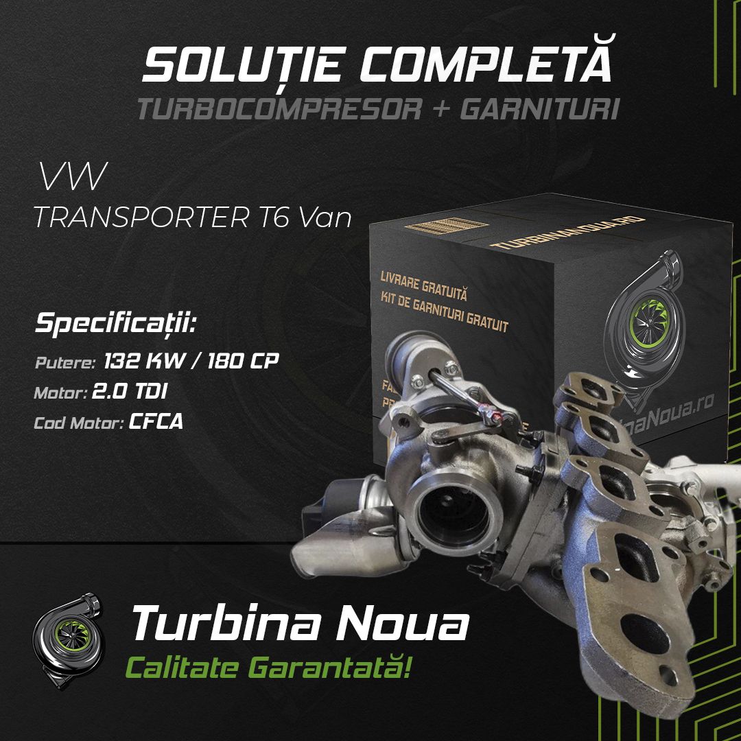 Turbina VW TRANSPORTER T6 Van 2.0 TDI 132 KW / 180 CP Noua - Image 2